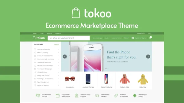 tokoo-ecommerce-theme-pro-wordpress-lifetime-gnu-public-license
